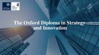 The Oxford Diploma in Strategy and Innovation
