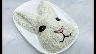 Новогодний Салат Кролик 2023 Год Очень Вкусно и Красиво!!! / Праздничный Салат / Rabbit Salad