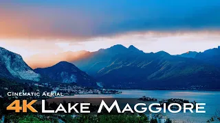 LAKE MAGGIORE 🇮🇹 4K Drone Aerial | Arona Angera Borromeo Pescatori Italy