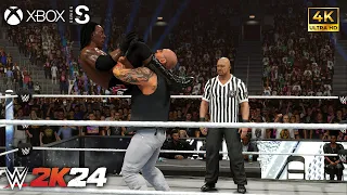 WWE 2K24 - Batista vs Booker T - Special Guest Referee Match | Xbox [4k60]