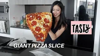 GIANT PIZZA SLICE RECIPE (Recreating Buzzfeed Tasty 3-Foot Pizza Slice)