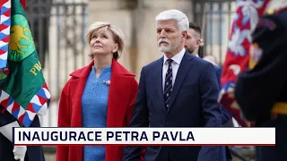 Inaugurace Petra Pavla: Podívejte se na příjezd nastupujícího prezidenta s manželkou