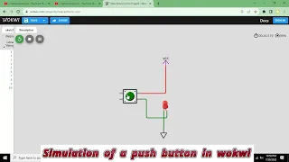 how to use a push button in wokwi | online simulation of a push button in wokwi