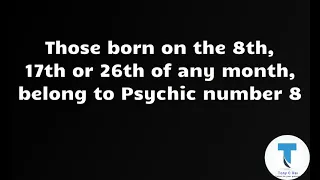 Personality Traits of people born on 8/17/26 of any month || Numerology Tips || Psychic #8