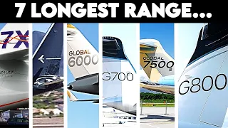 Inside 7 Most Insanely Long-Range Private Jets on Earth!