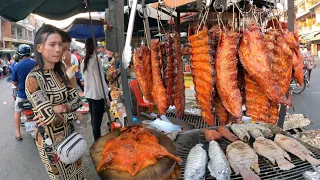 Best Cambodian street food 2023 | Delicious Tasty Roasted Duck, Fish, Pork Ribs in Phnom Penh