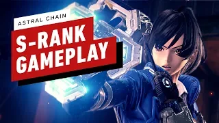 Astral Chain - S Rank Cerberus Boss Battle Gameplay