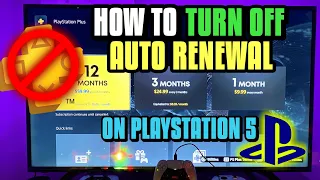 How to Turn Off Auto Renewal on PlayStation Plus (PlayStation 5)