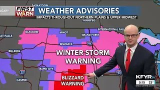 Winter Storm Update: KFYR First News at Five Weather 03/24/24