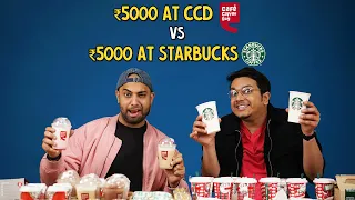 ₹5000 at CCD vs ₹5000 at Starbucks | Ok Tested