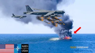 Horrifying Moments! US B-52 Pilot Emergency Operation in the red sea