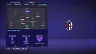 FIFA 21 Custom Tactics - Recreate 4-3-2-1  of Bologna  + Instructions - Replicate real system's
