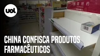 Covid na China: Produtos farmacêuticos são confiscados após aumento de casos