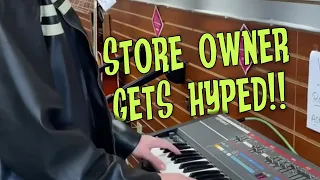 The store owners get hyped when I start playing 80s music