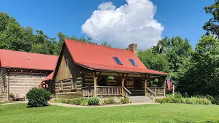 Tour the Stunning Log Cabin Home and Shop of Back to Our Cabin Primitives ~ Antiques