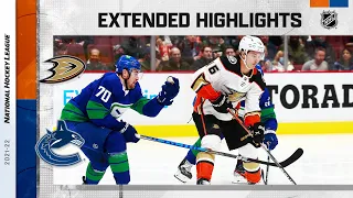 Anaheim Ducks vs Vancouver Canucks Nov 9, 2021 HIGHLIGHTS