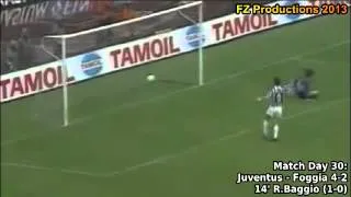 Serie A 1992-1993, day 30 Juventus - Foggia 4-2 (R.Baggio 1st goal)