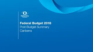 Federal Budget 2018 - Summary