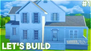 The Sims 4: Let's Build a Family House (Part 1) The Structure and Roof