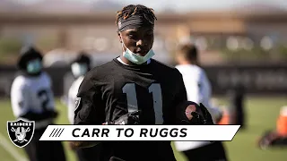 Derek Carr Connects With Henry Ruggs III for One-Handed Touchdown | Las Vegas Raiders