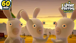 RABBIDS INVASION | 1H The Rabbids can't stop laughing!  | Cartoon For Kids