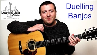 Duelling Banjos - Guitar Tutorial - Deliverance - Drue James
