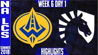 GGS vs TL Highlights | NA LCS Summer 2018 Week 6 Day 1 | Golden Guardians vs Team Liquid