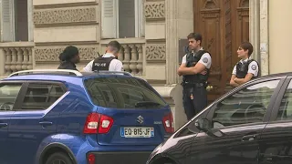 Police outside Jane Birkin's apartment in Paris after her death | AFP