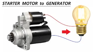 12V 100A Bike Starter DC Motor as High Current Generator - HINDI