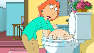 Lois went crazy and almost drowned Stewie because of craving for drugs