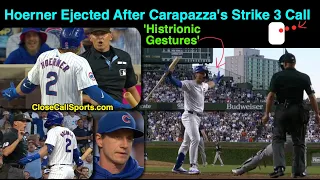 E70 - Vic Carapazza Hands Nico Hoerner 1st Career Ejection for Histrionic Gesture After Strikeout