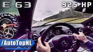 925HP MERCEDES E63 AMG 292km/h AUTOBAHN DRIVE by AutoTopNL