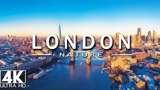 FLYING OVER LONDON (4K UHD) - Relaxing Music Along With Beautiful Nature Videos