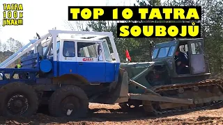TOP 10 TATRA soubojů! TATRA versus STALINEC T-100 / URAL / Kírovec / KpA3-214 / T-55 / BLG 60 / MAZ