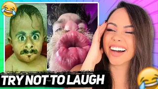 TRY NOT TO LAUGH 😂 Best Funny Videos 😆| Bunnymon REACTS