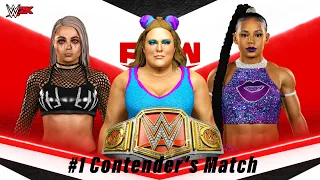 Liv Morgan Vs Doudrop Vs Bianca Belair | Triple Threat Match | #1 Contender's Match | WWE 2K Mods