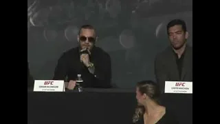 Ronda Rousey staring at Conor McGregor back at UFC time is now press conference| MMA Fighters | #mma