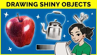 🔴 How to Draw SHINY THINGS (Metal, Glass, Gems)