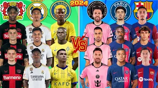 Leverkusen Madrid Al Nassr 🆚 Inter Miami PSG Barcelona (Ronaldo Messi Wirtz Vinicius Mbappe)💪⚽🔥