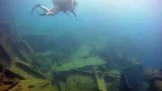 Our Aruba dive on the Antilla wreck video