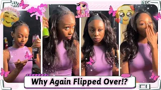 💓Flipped Over Hairstyle Quick Weave | 100% Virgin Human Hair No Shedding Ft.#ELFINHAIR Review