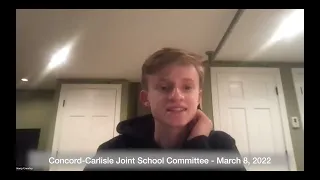 Concord-Carlisle Joint School Committee and Concord School Committee - March 8, 2022