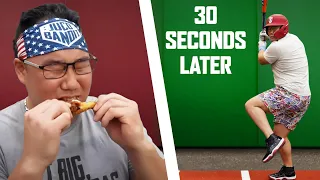 Pro Baseball Players vs. Hot Wings