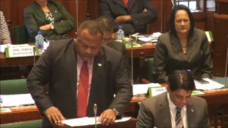 Fijian Minister for Agriculture, Hon. Inia Seruiratu's speech in Parliament