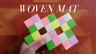 Origami - How to make paper woven mat