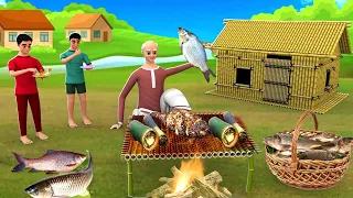 बास मछली खाना पकाना - Bamboo Fish Cooking Story 3D Animated Hindi Stories | Maa Maa TV Hindi Videos
