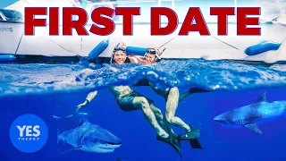 THE WORLD’S MOST DARING TINDER DATE (Cage-less Shark Diving)