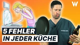 Falsches Öl, falsche Pfanne, falsche Hygiene & vieles mehr: Das geht schief in der Küche!