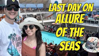 Last Day On The Allure Of The Seas! | Duck Hunting | Disney Trivia | Mamma Mia + MORE