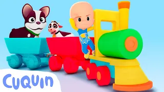 BIG AND SMALL | Learn with Cuquín's Colorful Train | Educational Videos for Kids